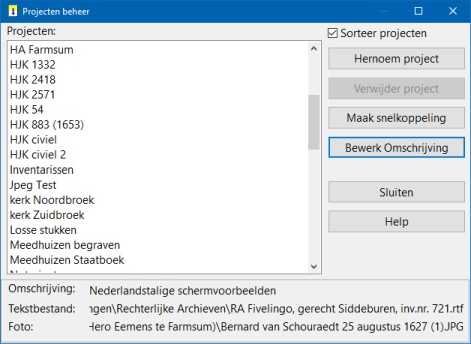 Schermvoorbeeld Transcript Projectenbeheer (klik om te vergroten)