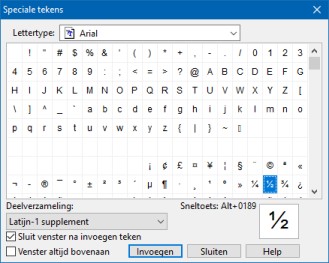 Schermvoorbeeld Transcript Speciale tekens (klik om te vergroten)